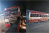 Uppinangady: 13 injured as KSRTC bus crashes against divider